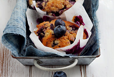 Superstar Streusel Blueberry Muffins