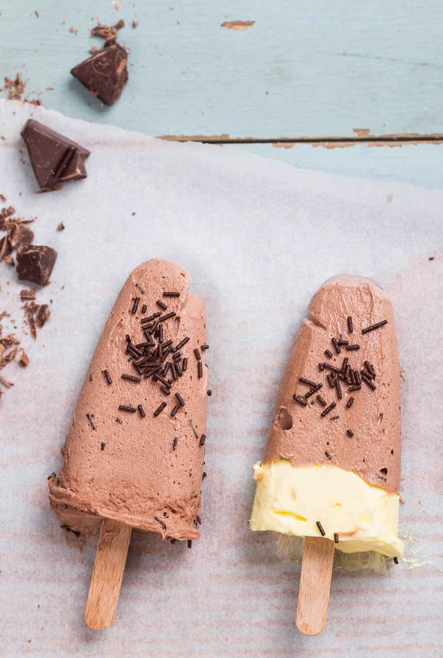 Protein powder popsicles are the perfect summer post-workout snack!