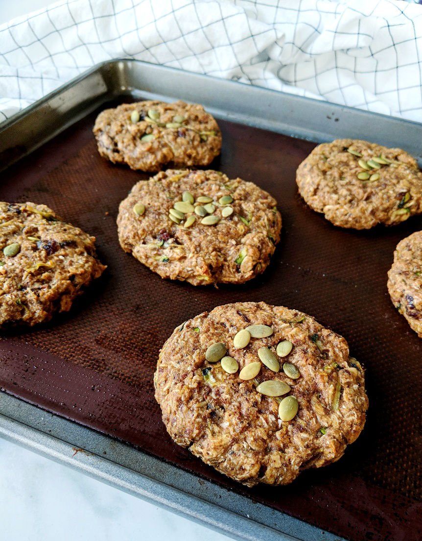 Healthy Breakfast Cookie Recipe #Vegan #vegetarian #oilfree #glutenfree