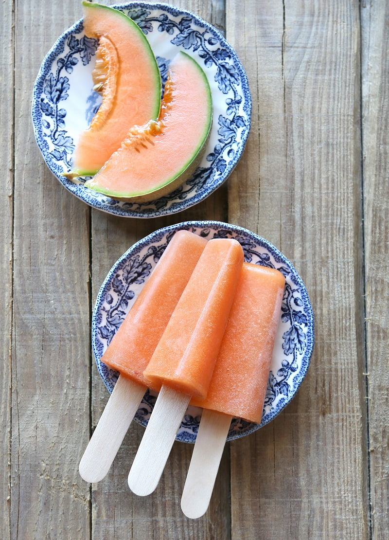 2 Ingredient Refreshing Cantaloupe Popsicle Recipe