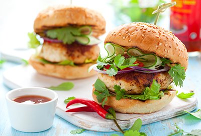 Feta and Turkey Burgers