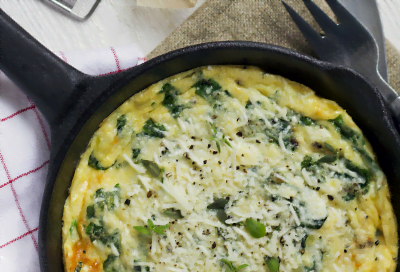 Amazing Goat Cheese and Basil Omelette