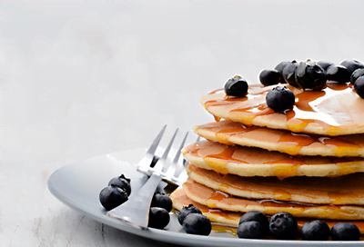 Zesty Lemon and Blueberry Pancakes