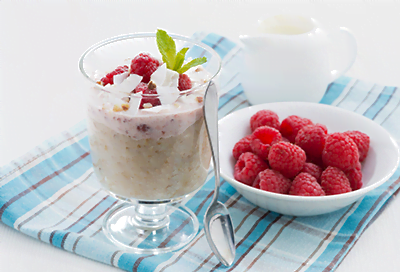 Raspberry Coconut Oatmeal