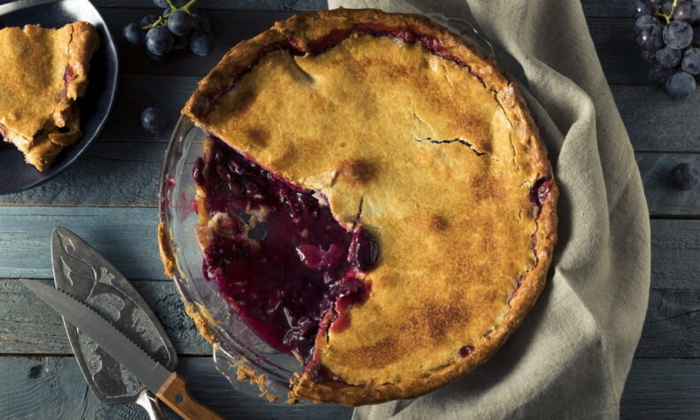 Coronation Grape Pie