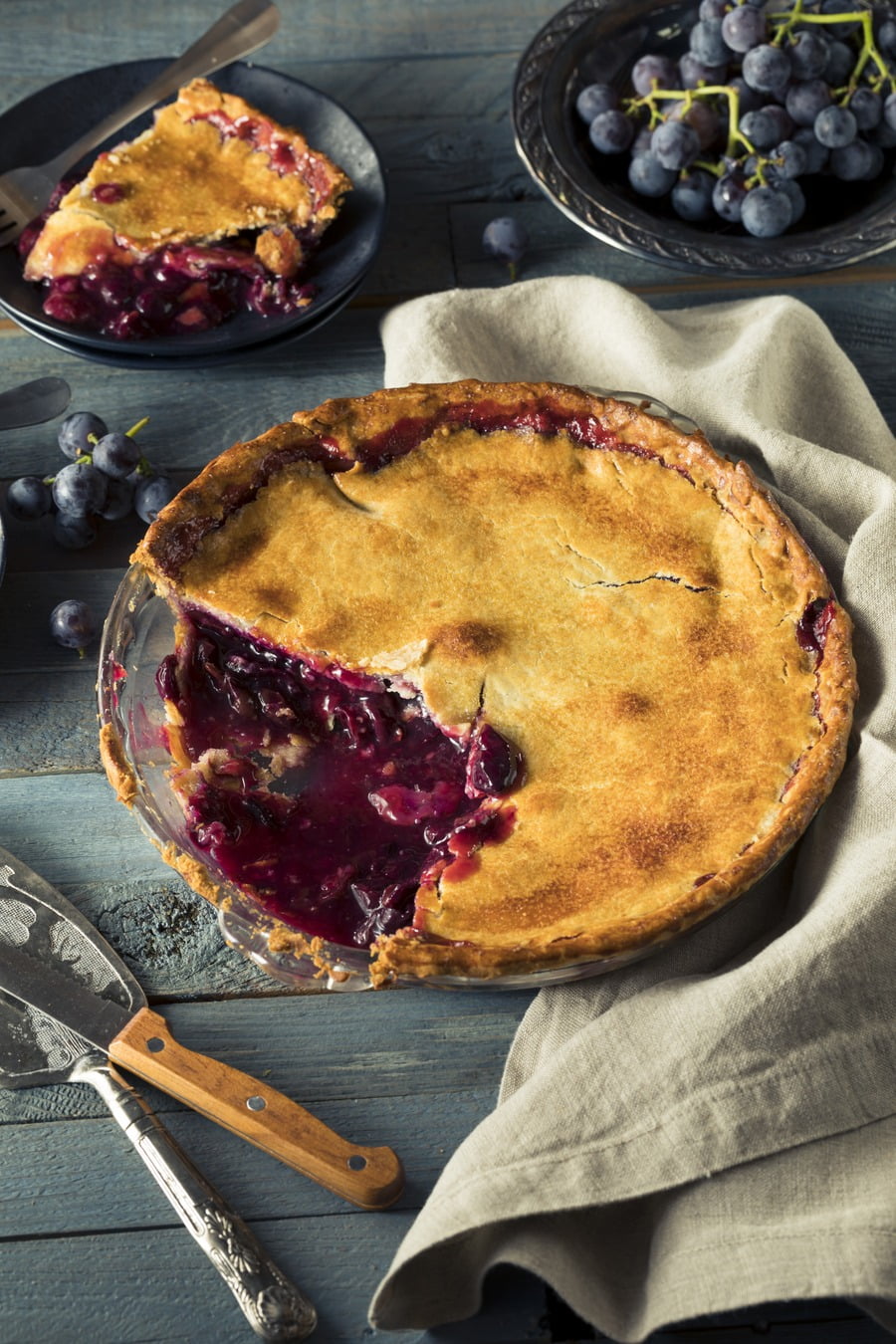 Coronation Grape Pie