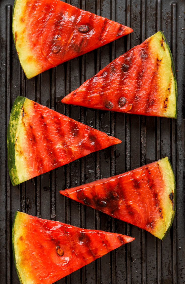 watermelon on the grill
