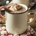 Delicious Minty Vegan Hot Chocolate