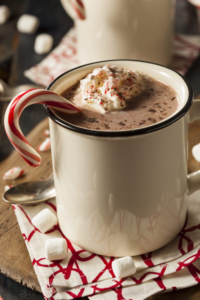 minty vegan hot chocolate