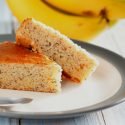 VEGAN OLD-FASHIONED BANANA CAKE WITH BUTTERCREAM STYLE FROSTING