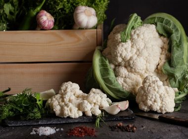 garlic crowned cauliflower