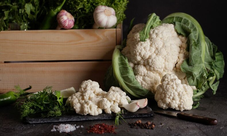 garlic crowned cauliflower