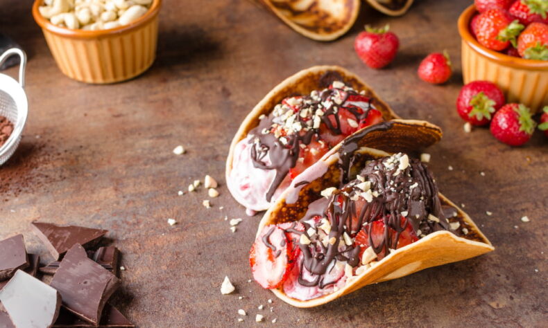 ice cream tacos