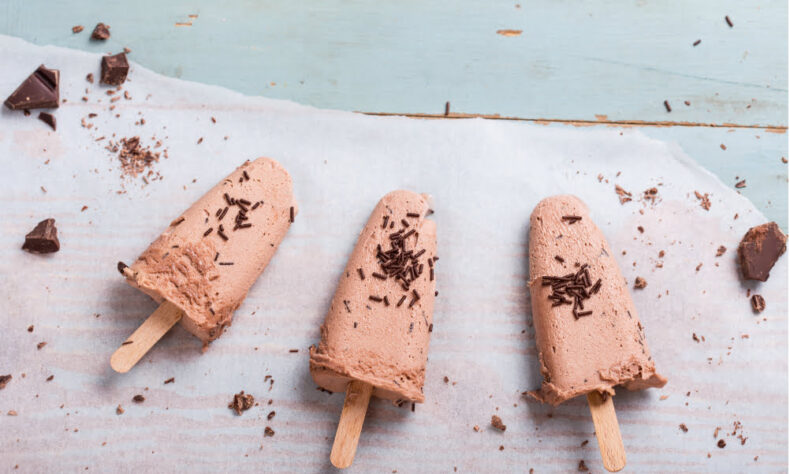 protein powder ice pops