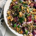 BEET AND FRENCH LENTIL WINTER SALAD WITH MUSTARD DRESSING