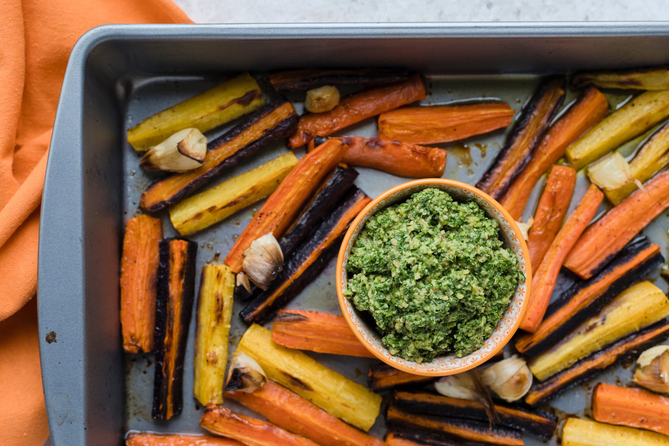 carrot top pesto