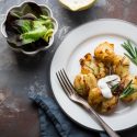 Crispy Garlicky Rosemary Smashed Potatoes