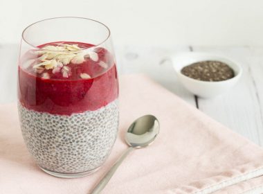 Strawberry Rhubarb Chia Pudding