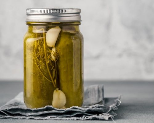 Dill Pickles Homemade Jar