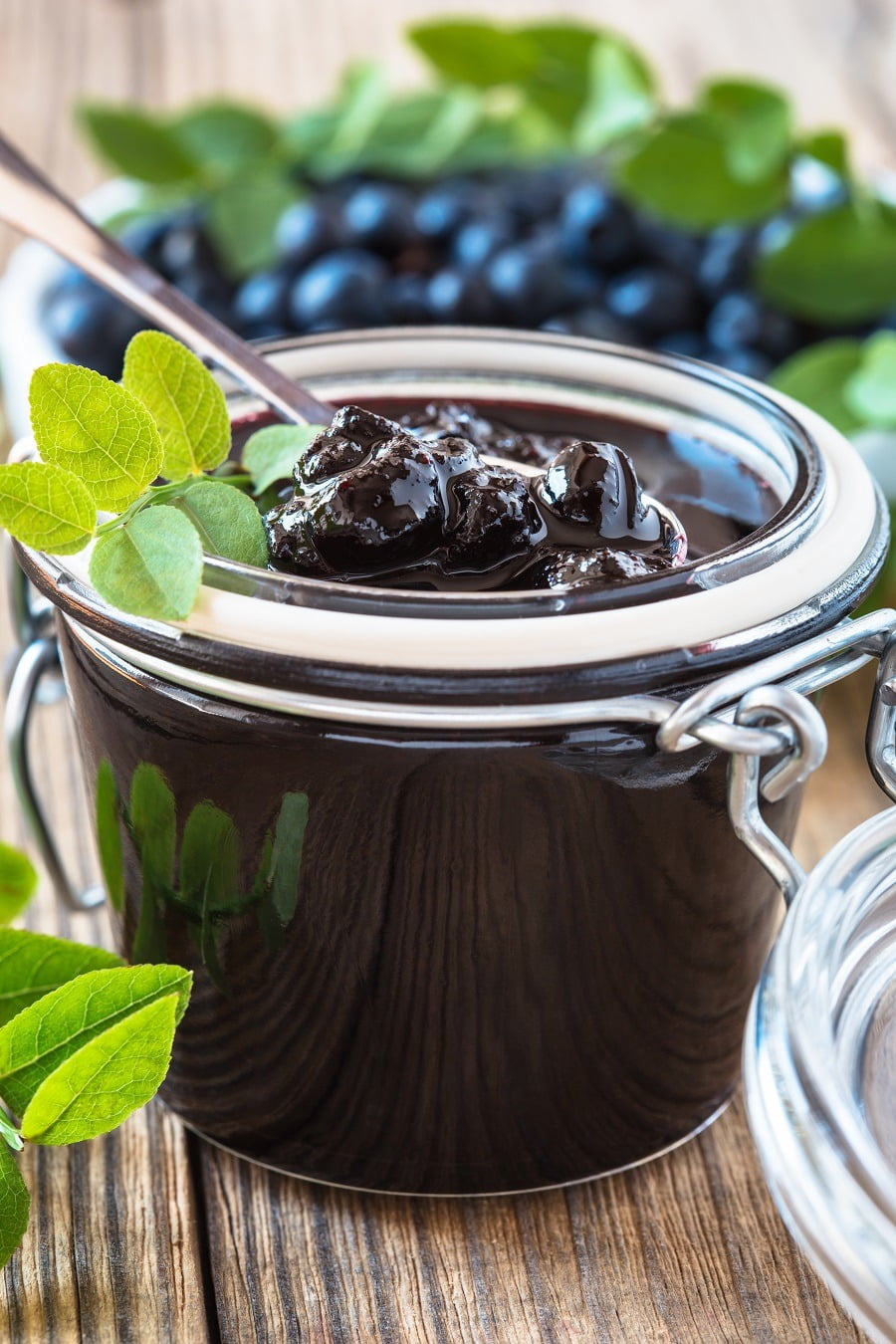 spiced blueberry jam