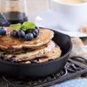 Easy Blueberry Banana Pancakes (Vegan & GF)