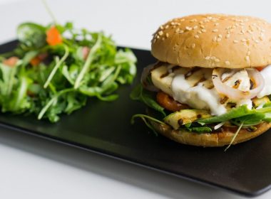 Grilled Vegetable and Halloumi Burger