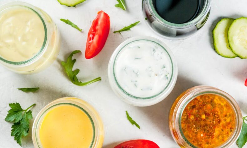 salad dressing jars