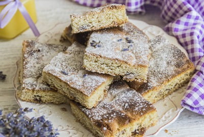 Fresh Sunflower Lavender Squares