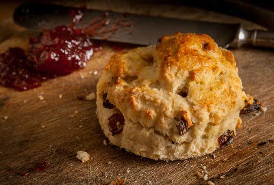 Cranberry Sauce Skillet Scones