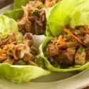 EASY WEEKNIGHT DINNER IDEA: LETTUCE WRAPS WITH ALMOND BUTTER SAUCE