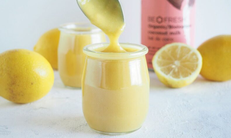 vegan coconut lemon curd