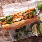 new turkey leftovers banh mi sandwich