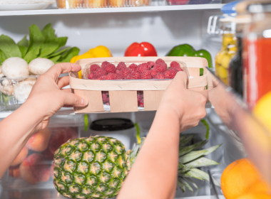 in the fridge produce food storage