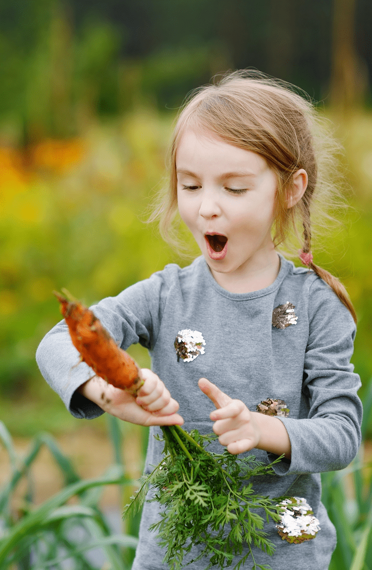 Girl with carrot