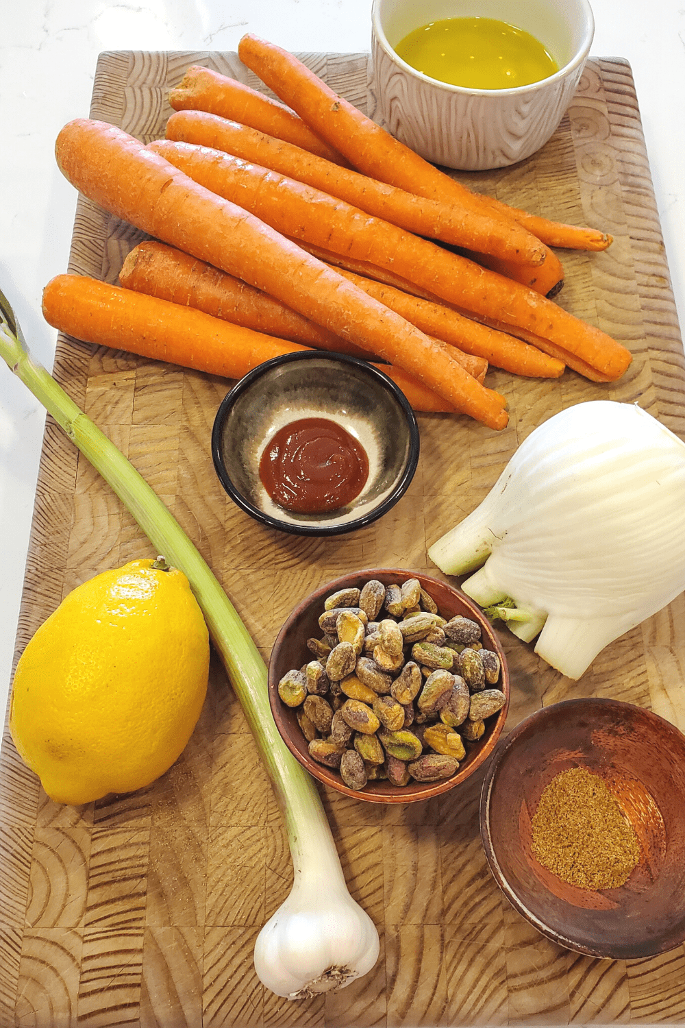 green spring garlic ingredients