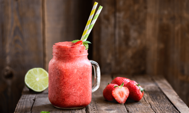 strawberry collagen slush