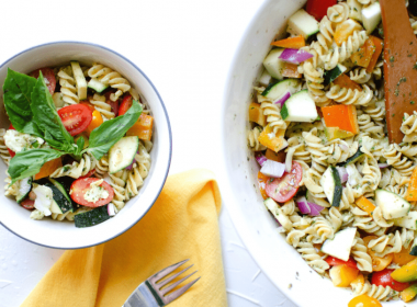 summertime pesto pasta salad