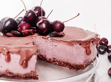 vegan cherry cheese cake