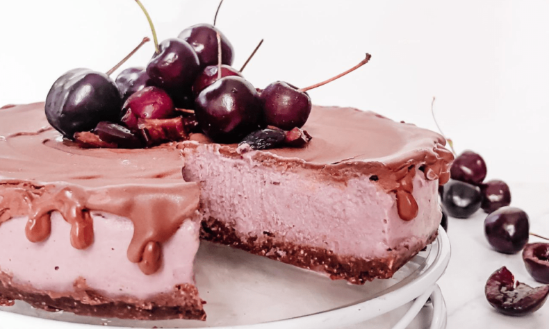 vegan cherry cheese cake