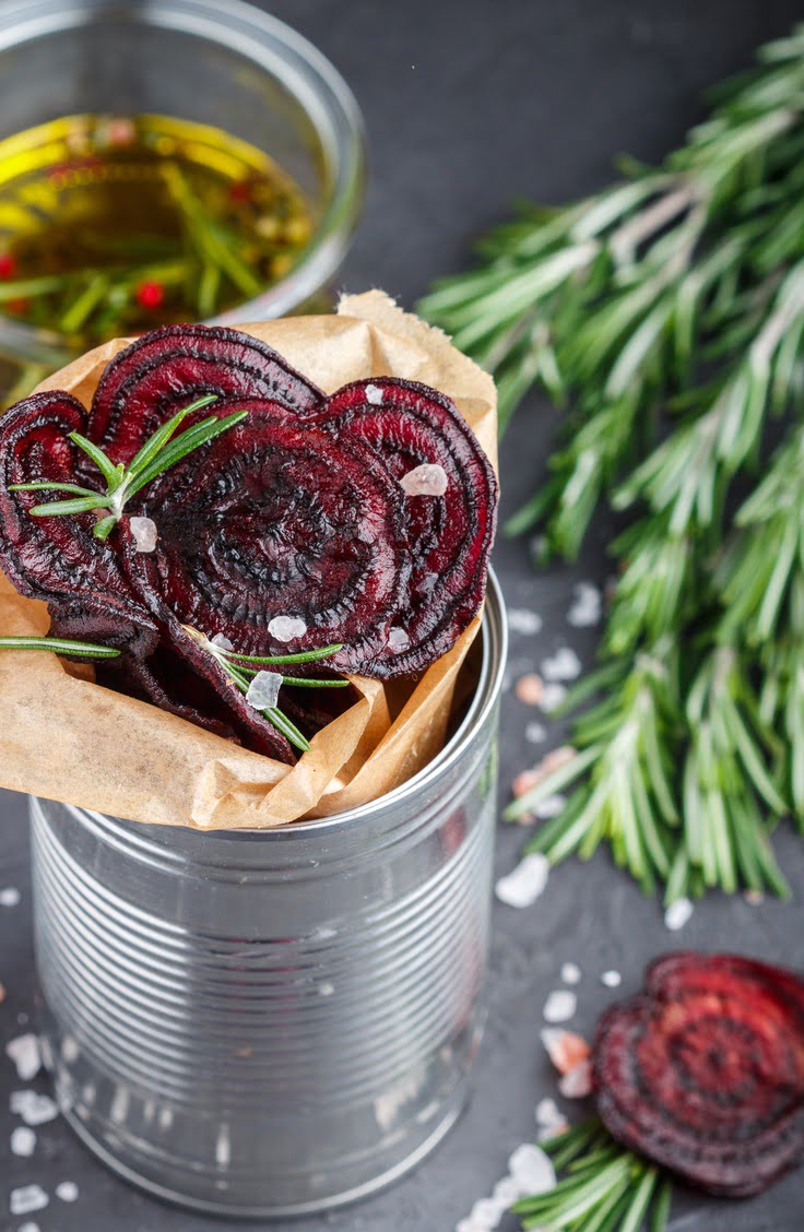 salt and vinegar beet chips