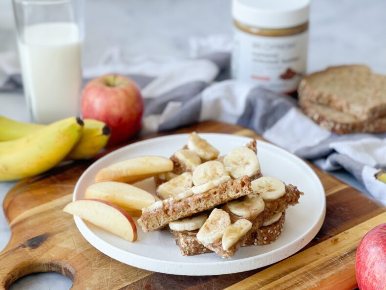 Banana Nut Butter Toast SPUD Back to School