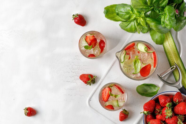 basil berry limeade