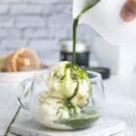 berry matcha affogato