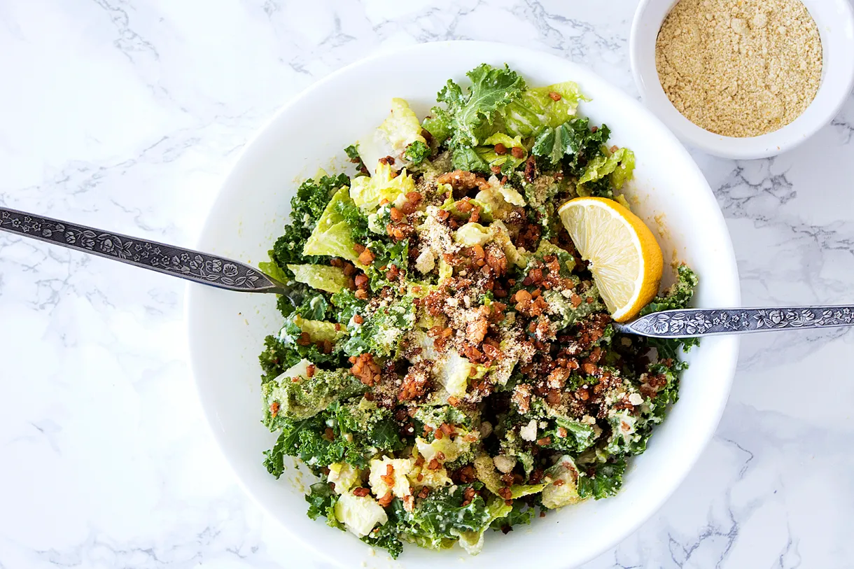 high protein caesar salad