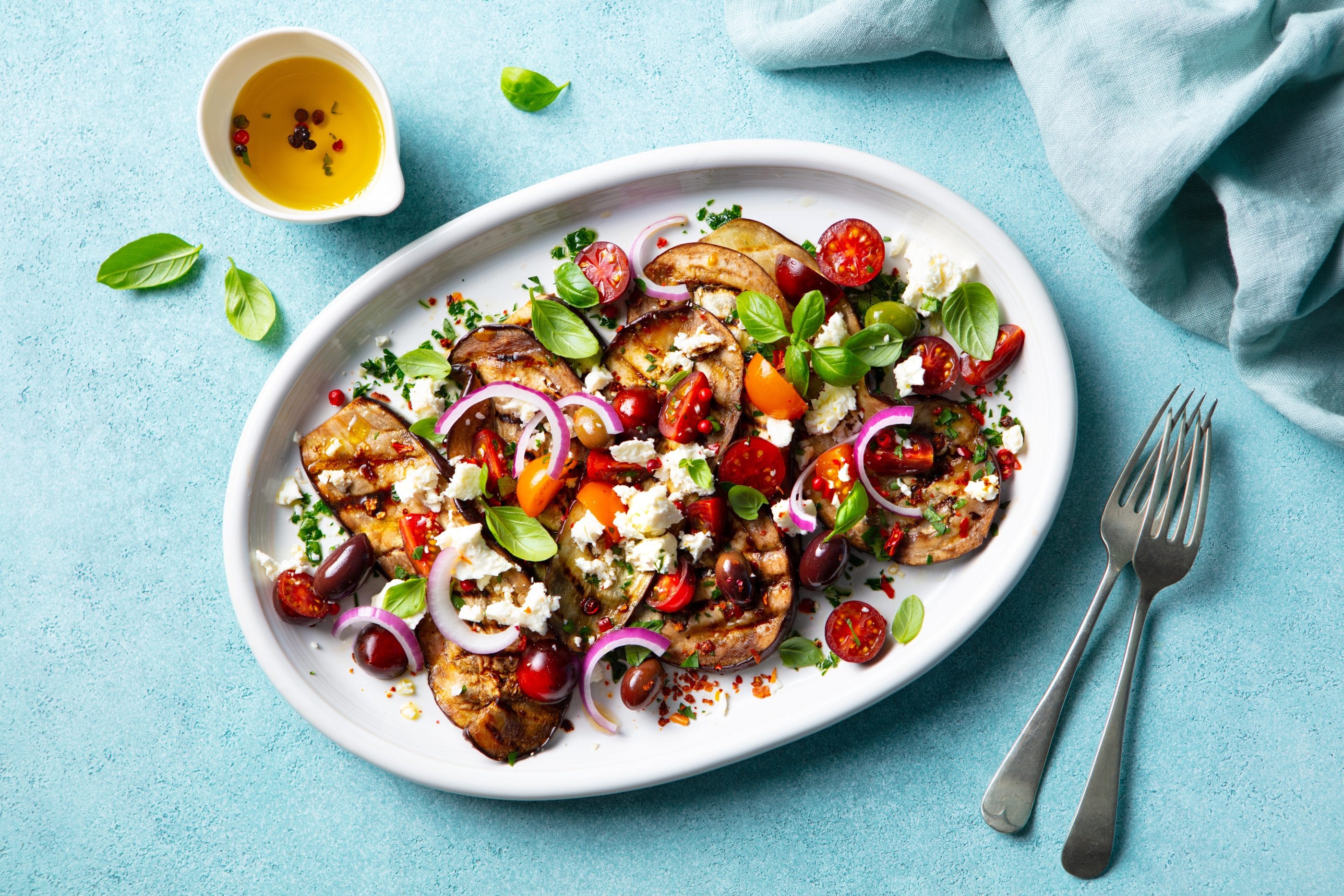 grilled eggplant salad